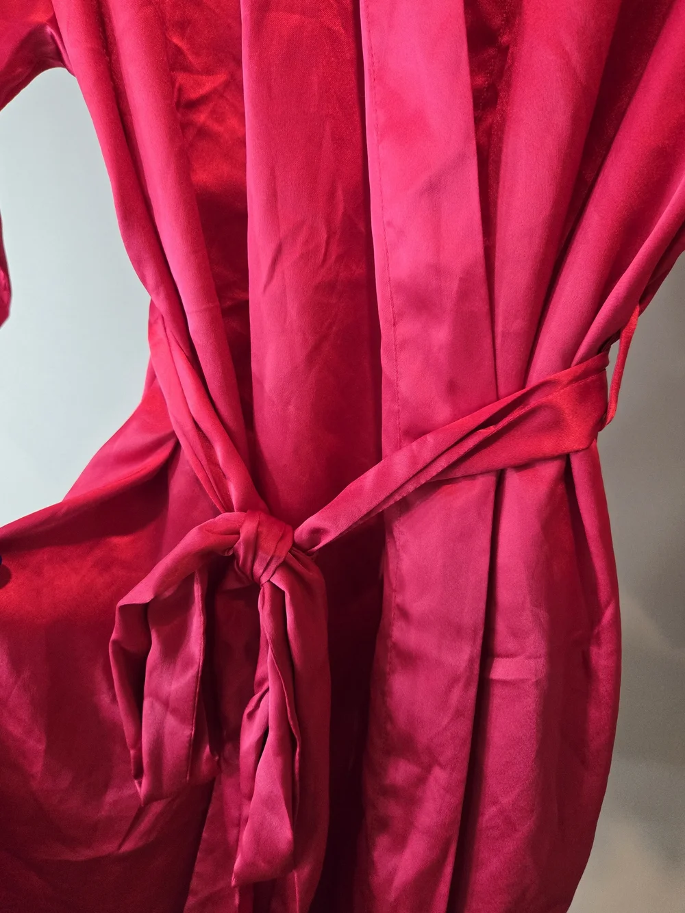 Victoria's Secret Satin Kimono Robe in Hot Pink